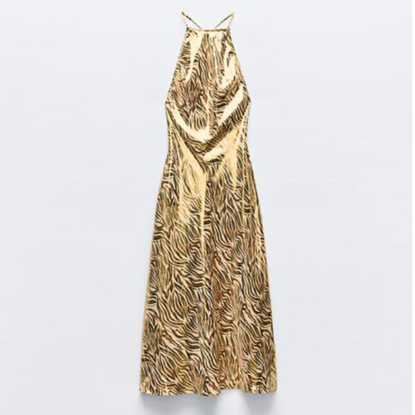 FOIL ANIMAL PRINT DRESS