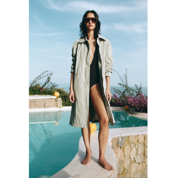 WRINKLED TRENCH COAT ZW COLLECTION - Imagen 3