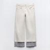 TRF MID WAIST ORGANZA JEANS