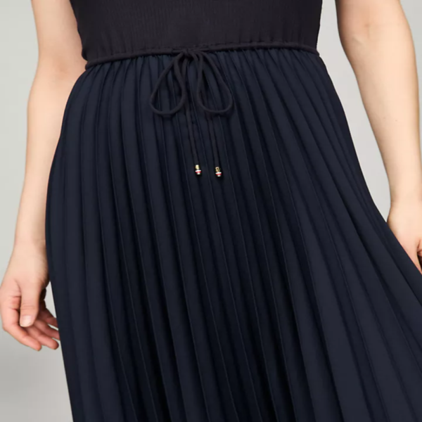 Tommy Hilfiger Sleeveless Pleated Midi Dress - Imagen 2