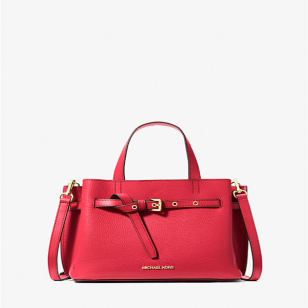 Michael Kors Emilia Small Pebbled Leather Satchel