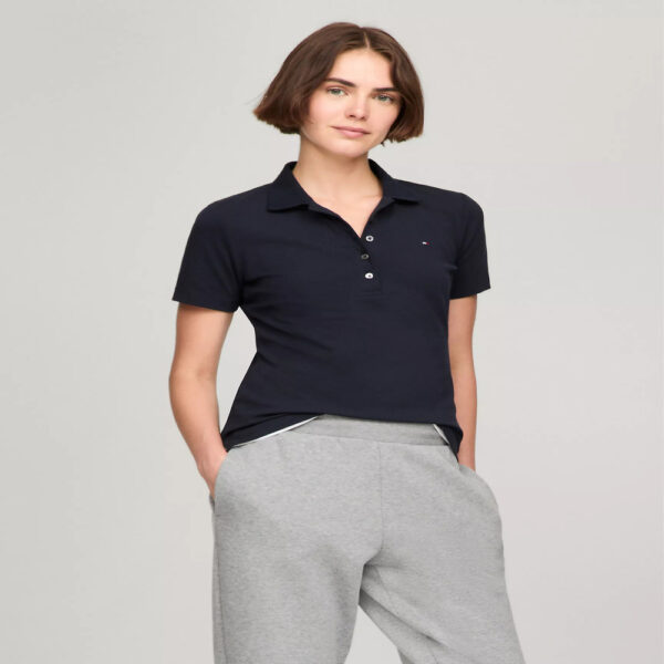 Tommy Hilfiger Solid Stretch-Cotton Polo