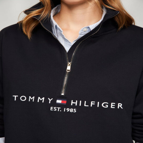 Tommy Hilfiger Half-Zip Embroidered Logo Sweatshirt - Imagen 2