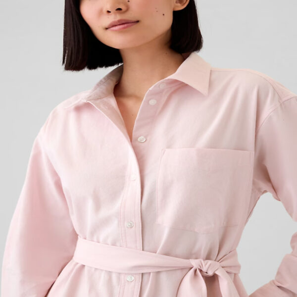 GAP Organic Cotton Oxford Mini Shirtdress - Imagen 2