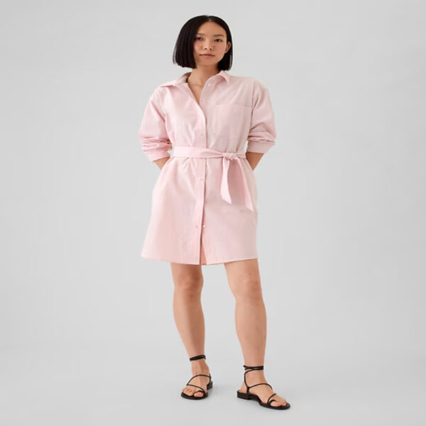 GAP Organic Cotton Oxford Mini Shirtdress - Imagen 3