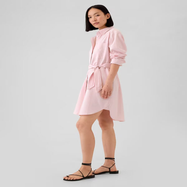 GAP Organic Cotton Oxford Mini Shirtdress - Imagen 5